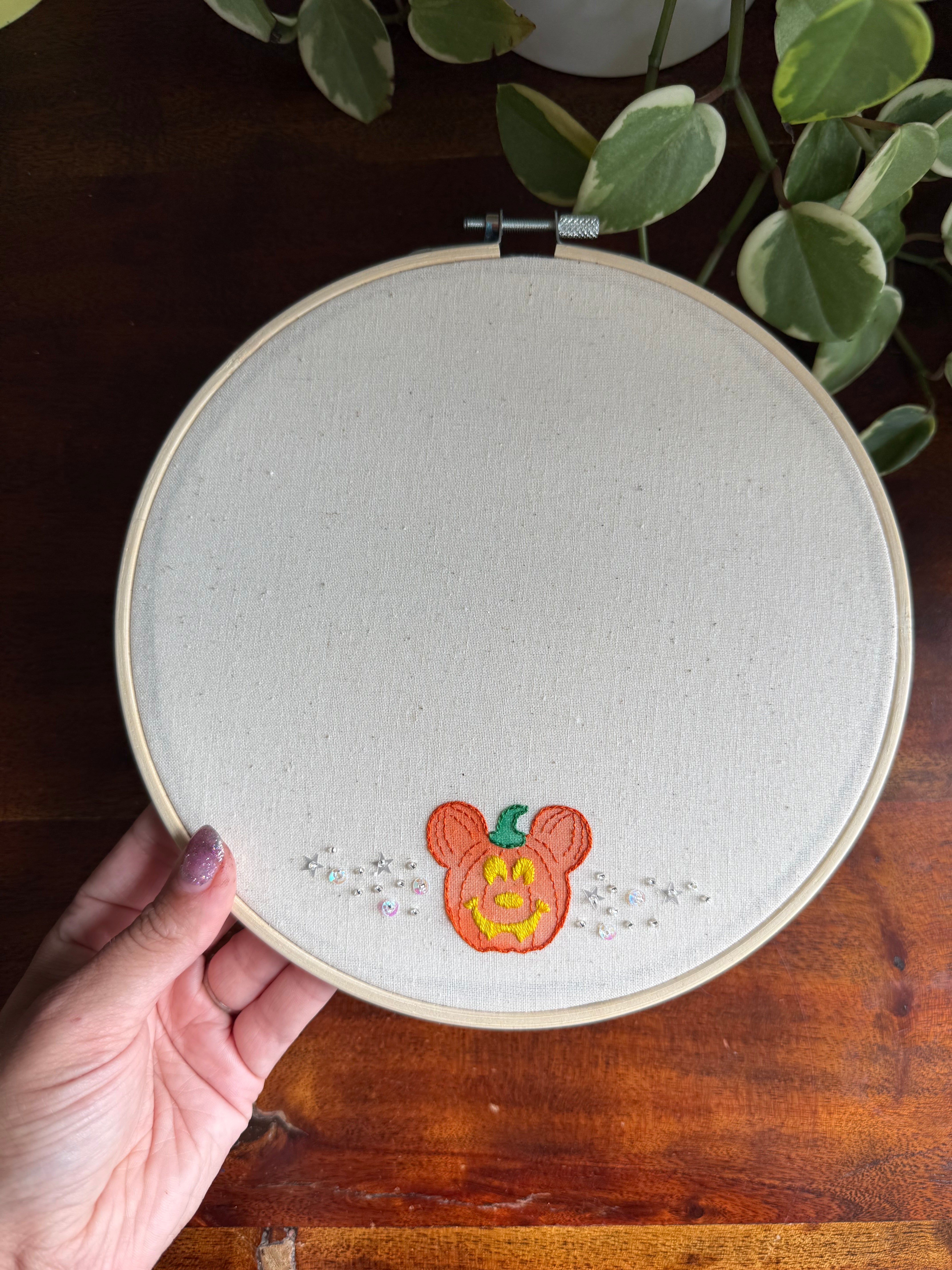 8” Halloween Autograph Hoop - Ready to Ship