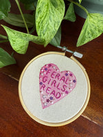 Load image into Gallery viewer, Love Heart - Feral Girls Read (Pink)

