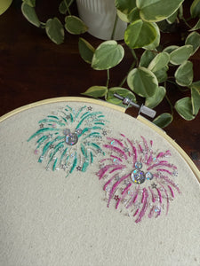 8” Fireworks Autograph Hoop - Ready to Ship