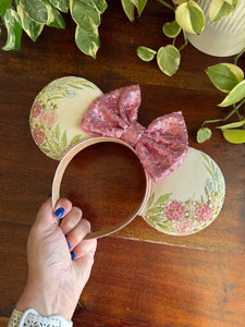 Dusty Rose Mickey Ears - Ready to Ship