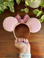 Load image into Gallery viewer, Dusty Rose Mickey Ears - Ready to Ship
