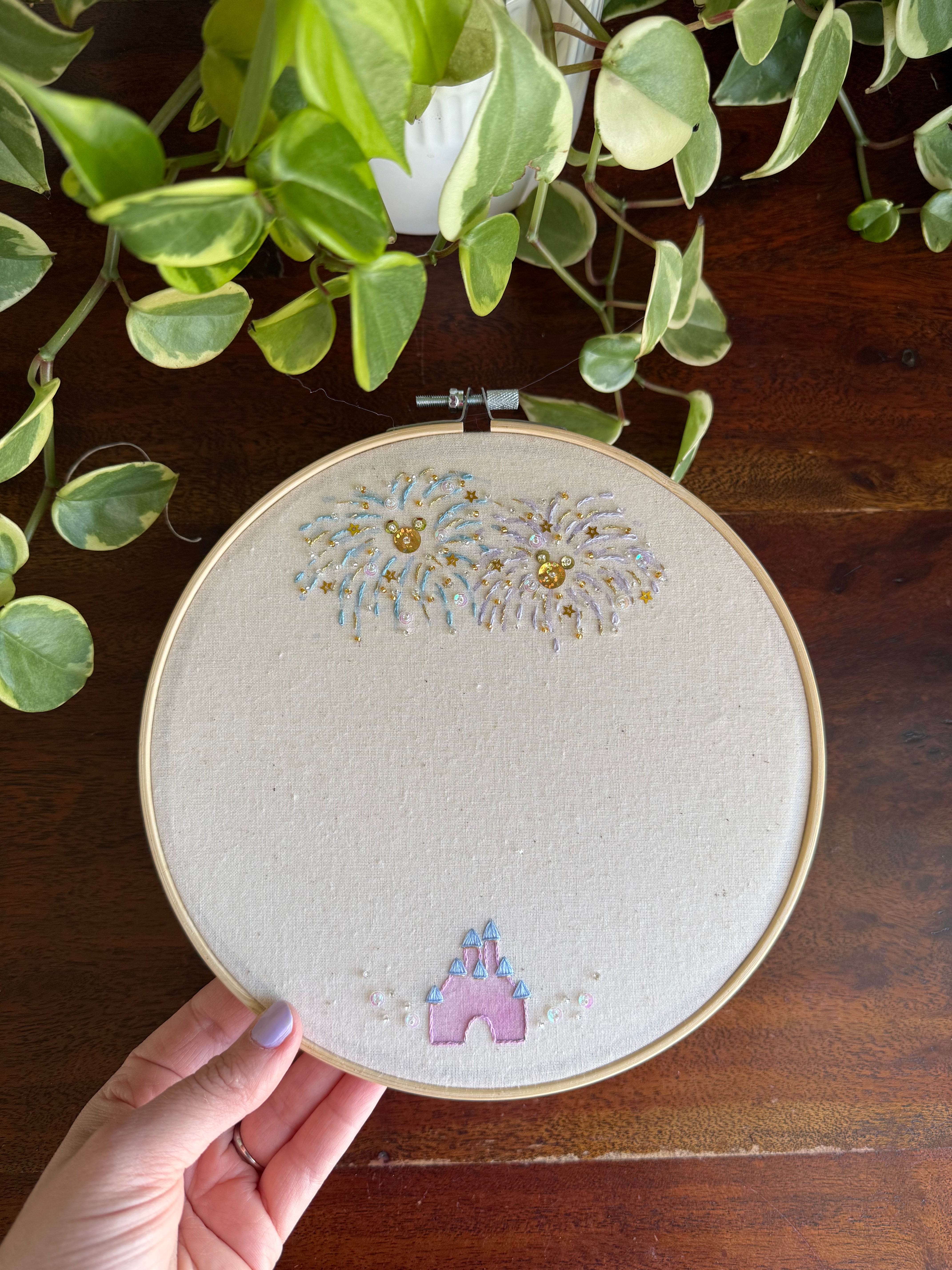 8” Fireworks Autograph Hoop - Ready to Ship