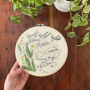 Custom Autograph Hoops (6”/8”)