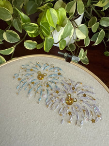 8” Fireworks Autograph Hoop - Ready to Ship