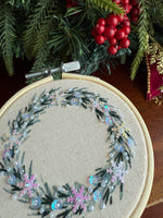 Load image into Gallery viewer, Wreath 9 - Evergreen Snowflakes
